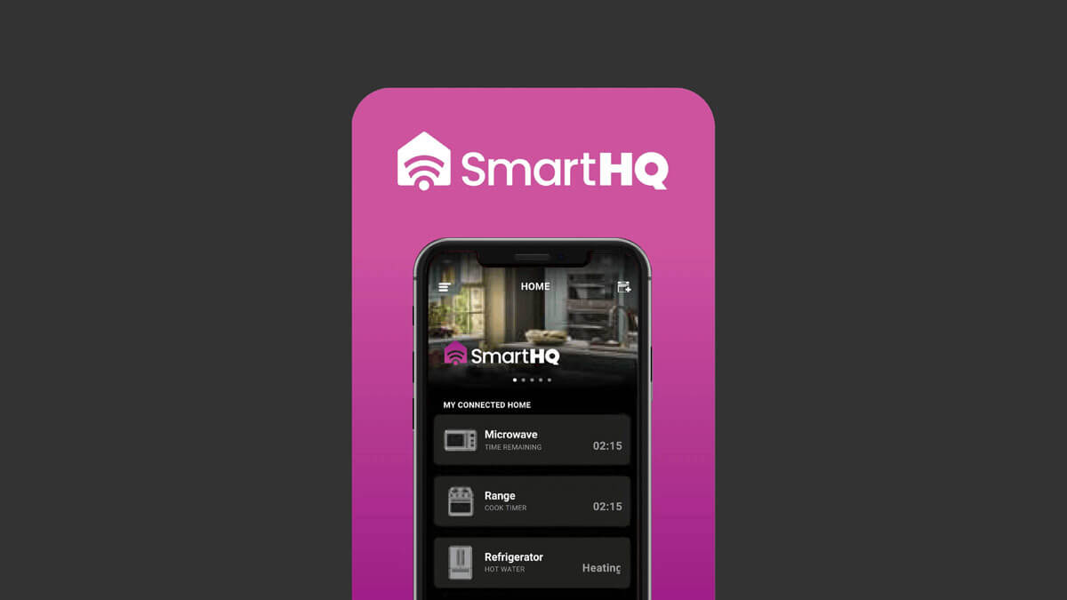 Interface de l’appli SmartHQ<sup class="trademark">mc</sup> sur appareil mobile