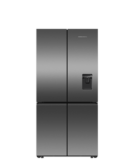 Freestanding Quad Door Refrigerator Freezer, 90.5cm, 690L, Ice & Water