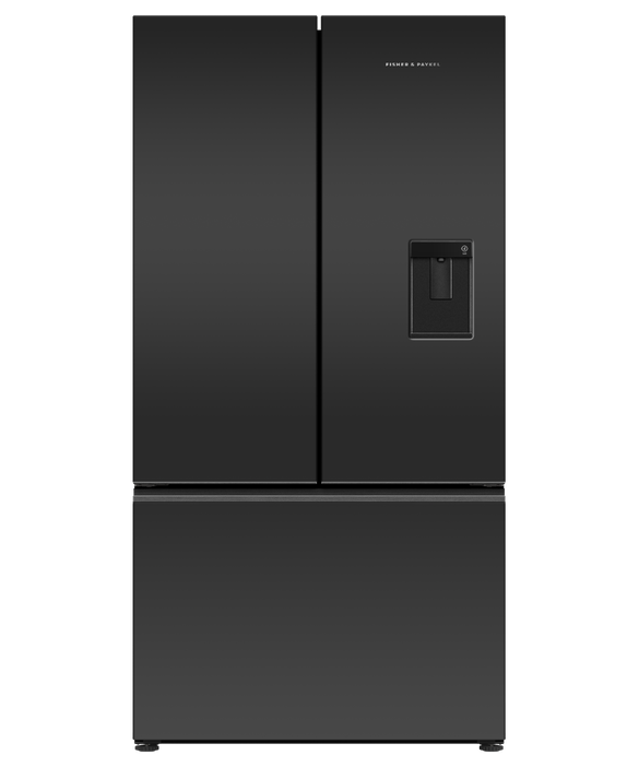Freestanding French Door Refrigerator Freezer, 90cm, 569L, Ice & Water, pdp