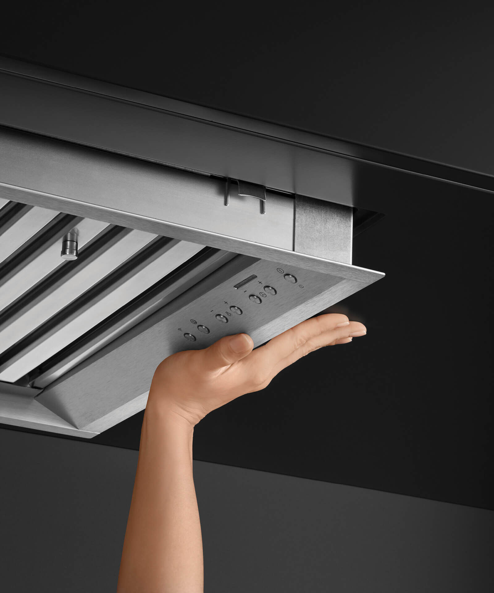 fisher & paykel slide out rangehood