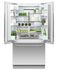 嵌入式法式冷藏冷冻冰箱，90cm，自动制冰和冰水 gallery image 2.0