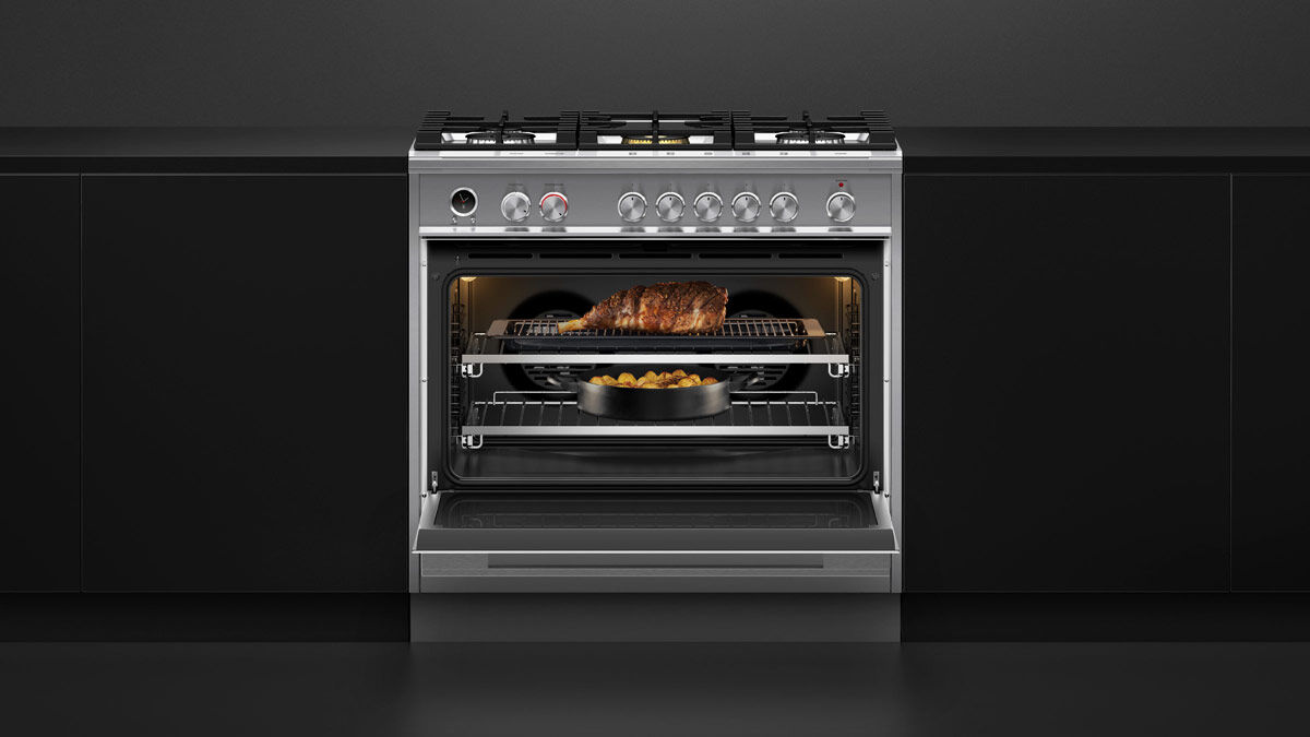 OR36SDG6X1 36 Series 9 Contemporary 5 Burner Dual Fuel Self Cleaning Range