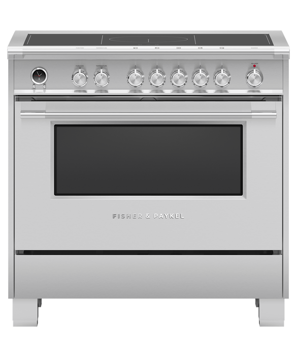 Induction Range, 36", 5 Zones with SmartZone, Self-cleaning, pdp
