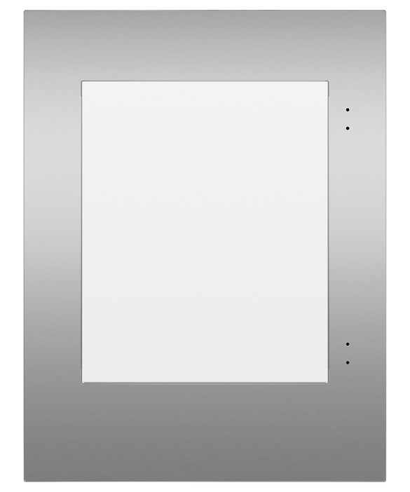 Framed Stainless Left-Hinge Door Panel for Integrated Undercounter Wine & Beverage, 24", pdp