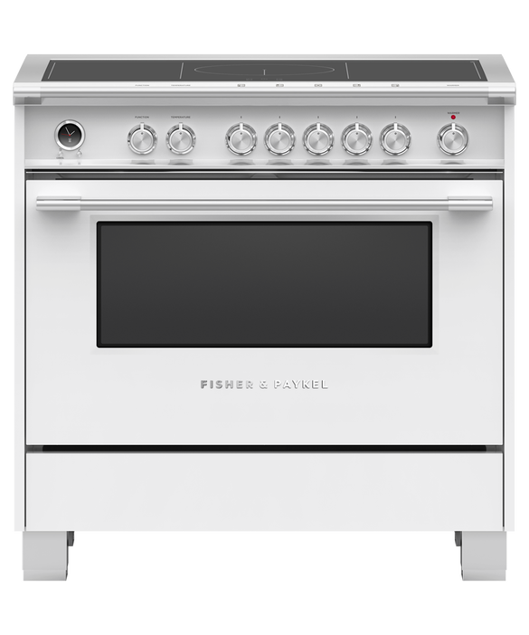 Induction Range, 36", 5 Zones with SmartZone, Self-cleaning, pdp