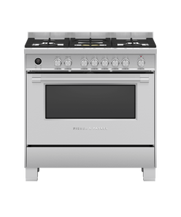 Freestanding Cooker, Dual Fuel, 90cm, 5 Burners, Self-cleaning