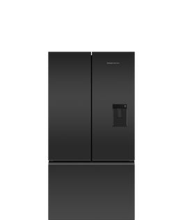 Freestanding French Door Refrigerator Freezer, 90cm, 614L, Ice & Water