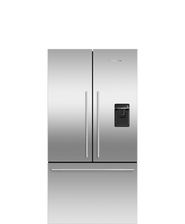Freestanding French Door Refrigerator Freezer, 90cm, 541L, Ice & Water
