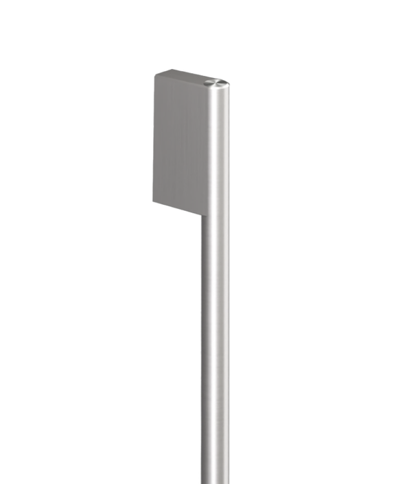 Contemporary Round Silver Handle for Integrated French Door Refrigerator Freezer, pdp