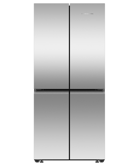 Freestanding Quad Door Refrigerator Freezer, 79cm, 498L, pdp