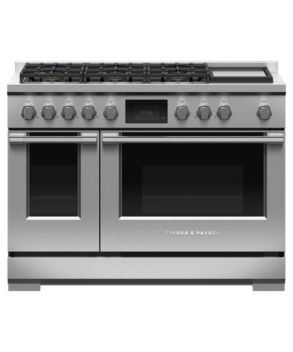 Dual Fuel Range, 48", 6 Burners with Griddle, pdp