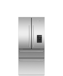 Freestanding French Door Refrigerator Freezer, 79cm, 394L, Ice & Water