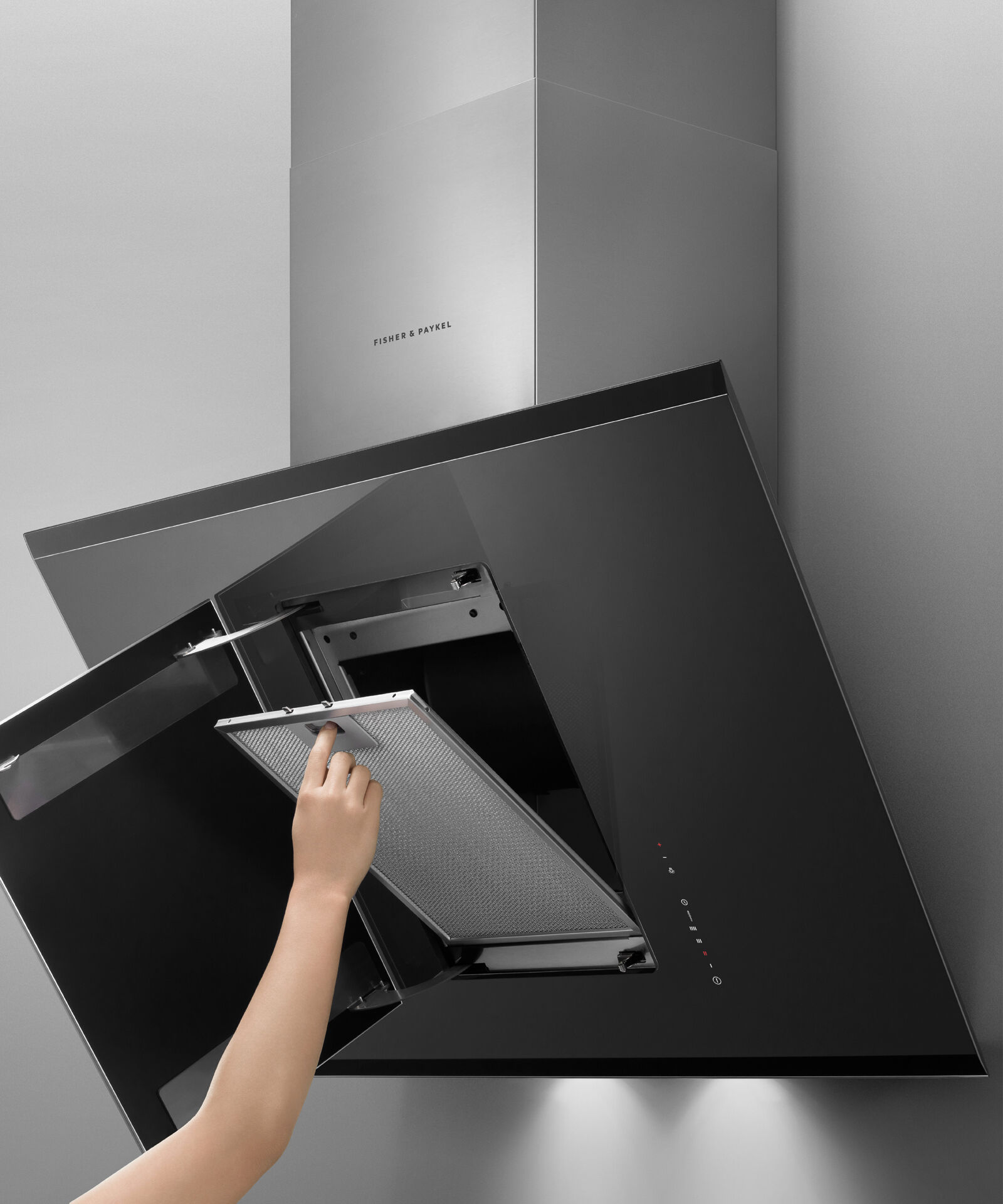 Chimney outlet hood 90cm