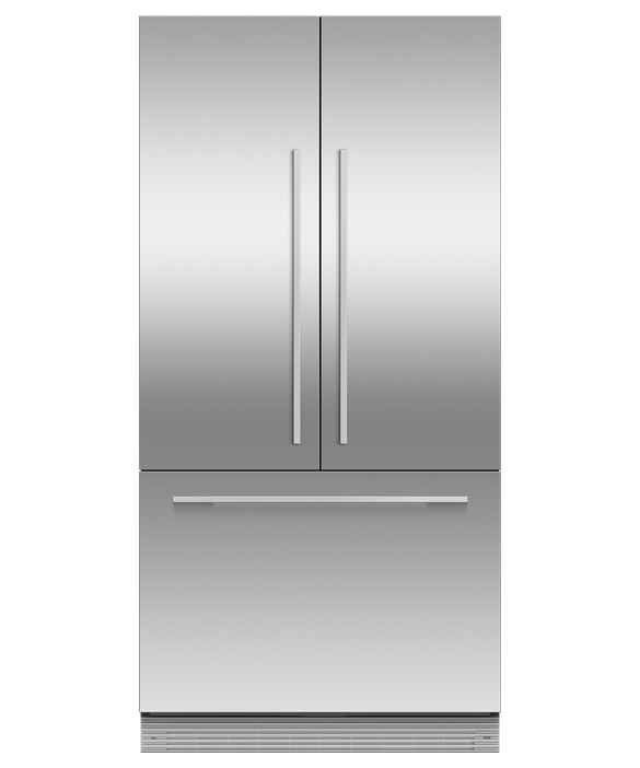 SMETA 36 Inch Counter Depth French Door Refrigerator Bottom Freezer