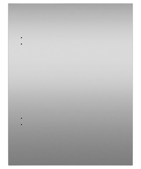 Solid Stainless Right-Hinge Door Panel for Integrated Undercounter Wine & Beverage, 24", pdp