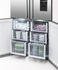 Freestanding Quad Door Refrigerator Freezer, 36", 18.9 cu ft, Ice & Water gallery image 8.0
