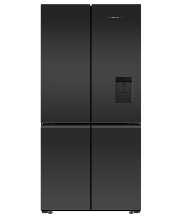 Freestanding Quad Door Refrigerator Freezer, 90.5cm, 690L, Ice & Water, pdp