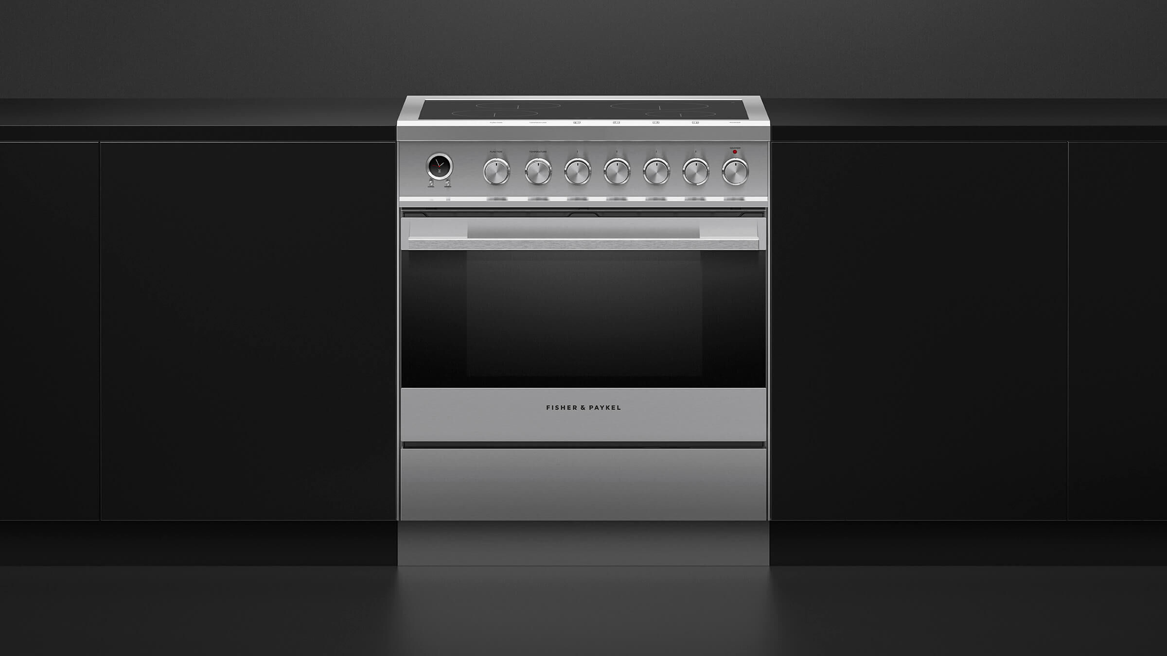 hybrid induction electric range