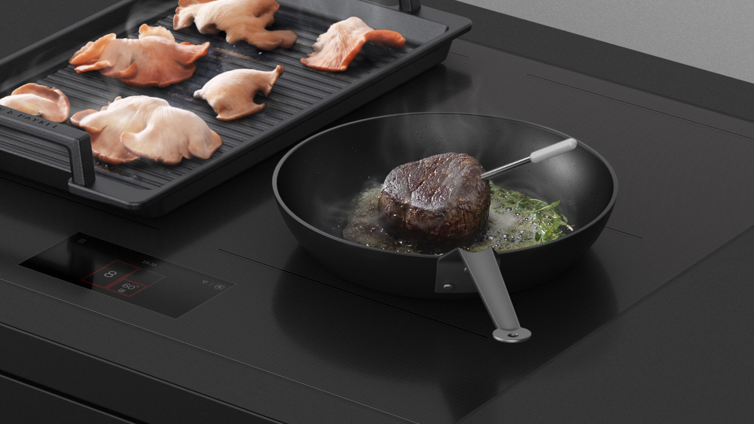 IＱディナール　プレミアム　25000×4 60cm Series 9 4 Zone Induction Cooktop, 2 SmartZones - CI604DTTG1