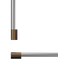 Système de poignée ronde, au même niveau, de style professionnel, pour réfrigérateur ou congélateur à colonne intégré, photo de la galerie 1,0 