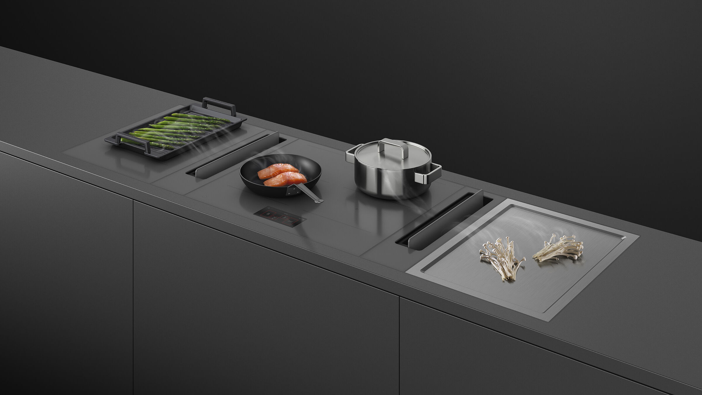 60cm Series 9 4 Zone Induction Cooktop, 2 SmartZones - CI604DTTG1