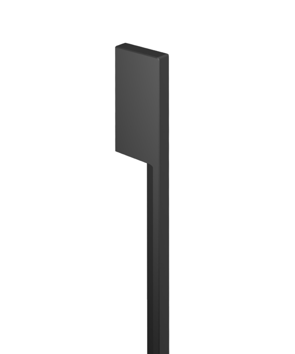Minimal Rectangular  Black Handle for Integrated French Door Refrigerator Freezer, 80cm, pdp