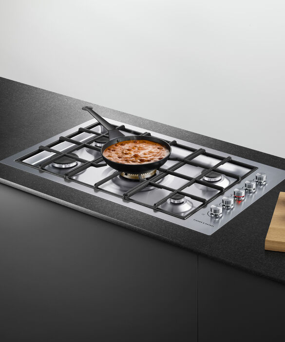 Gas on Steel Cooktop, 36, Flush Fit