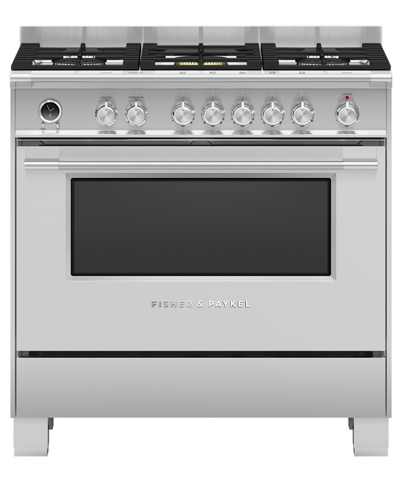 Freestanding Cooker, Dual Fuel, 90cm, 5 Burners, Self-cleaning, pdp