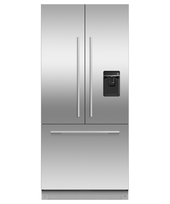 Integrated French Door Refrigerator Freezer, 32", Ice & Water