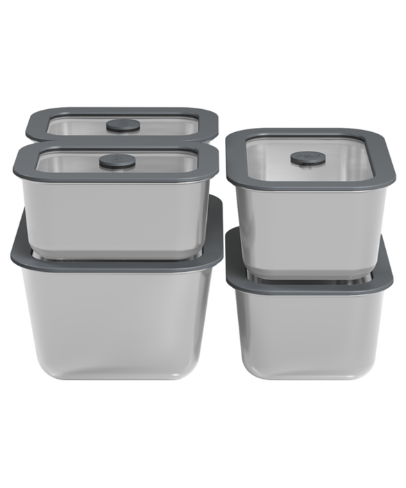 Food Preparation Storage Containers, 5-piece set, pdp