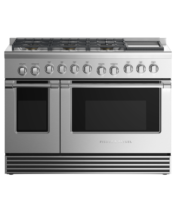 Gas Range 48", 6 Burners with Griddle, LPG, pdp
