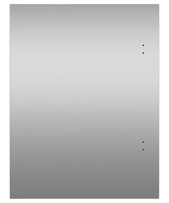 Solid Stainless Left-Hinge Door Panel for Integrated Undercounter Wine & Beverage, 24", pdp