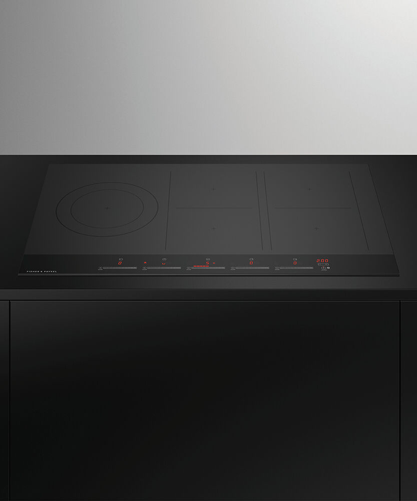 Fisher & Paykel - 36 Inch 5 Zone Induction Cooktop with SmartZone - Black - Thumbnail 5