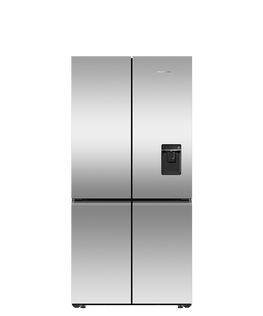 Freestanding Quad Door Refrigerator Freezer, 90.5cm, 690L, Ice & Water