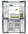 Freestanding Quad Door Refrigerator Freezer, 79cm, 498L, Ice & Water gallery image 4.0
