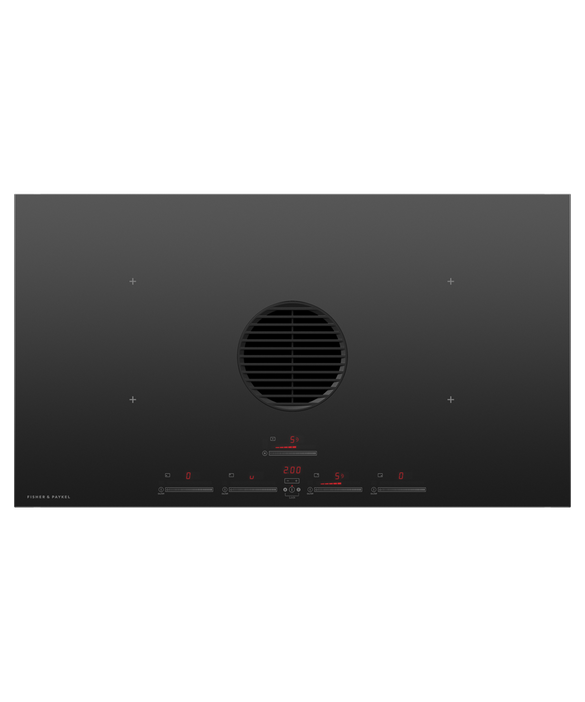 Induction Cooktop, 36, 4 Zones with Integrated Ventilation