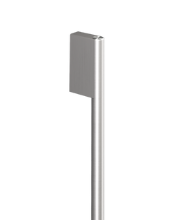 Contemporary Round  Silver Handle for Integrated Cooldrawer, 36", hi-res