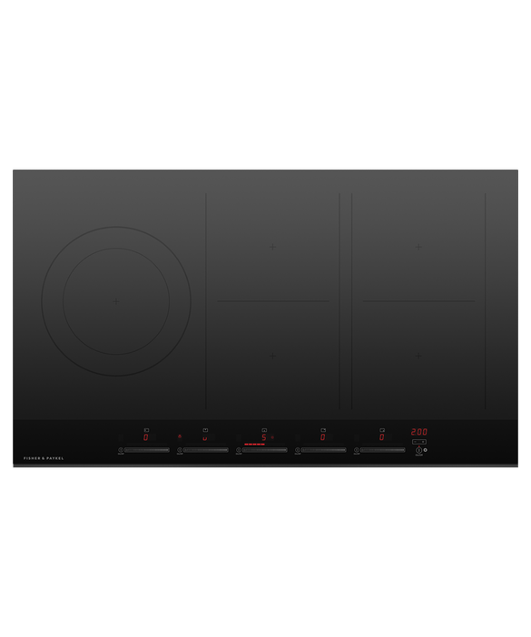 Induction Cooktop, 36", 5 Zones with SmartZone, pdp