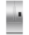 嵌入式法式冷藏冷冻冰箱，90cm，自动制冰和冰水 gallery image 1.0