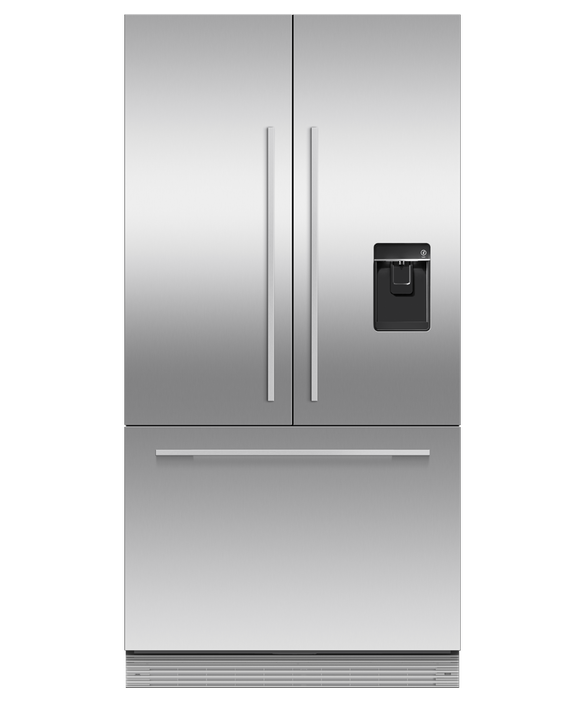 嵌入式法式冷藏冷冻冰箱，90cm，自动制冰和冰水, pdp