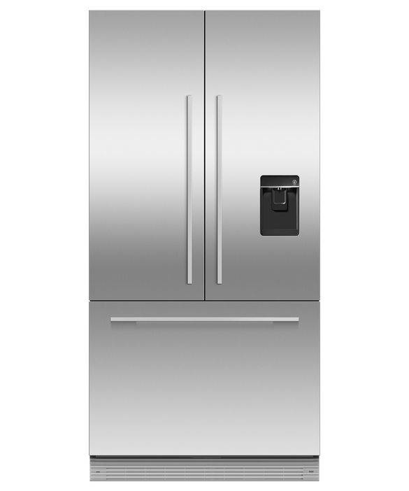 Réfrigérateur congélateur à porte française intégré, 36 po, Glaçons et eau, pdp
