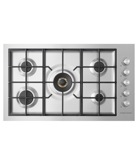 Gas on Steel Cooktop, 36", Flush Fit, pdp