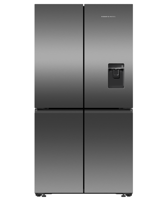 Fisher & Paykel Fridge Freezer French Door 538L Black Stainless Steel –  RF605QNUVB1