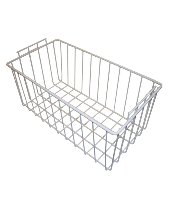Wide White Basket, pdp