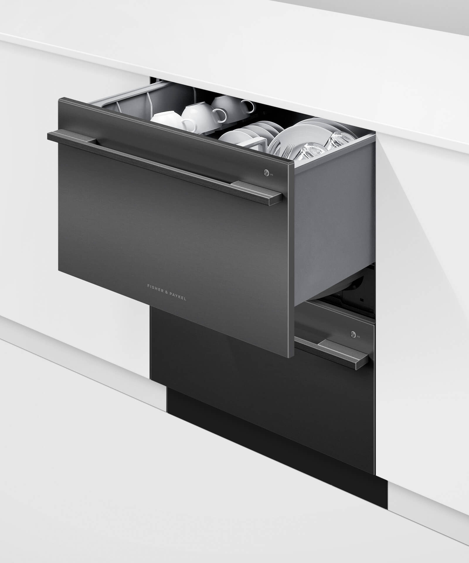 Dd60ddfhb9 Black Stainless Steel Double Dishdrawer Fisher