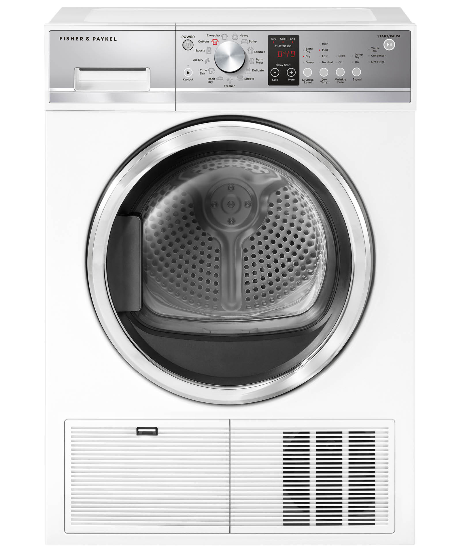 Condensing dryer, 4.0 cu ft, Autosensing