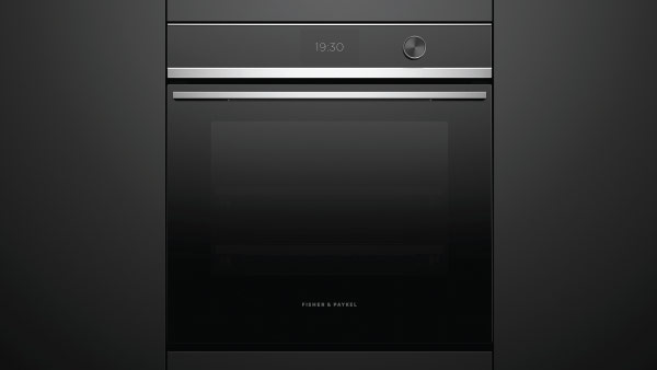 Silver and Black Contemporary Built-in Oven
