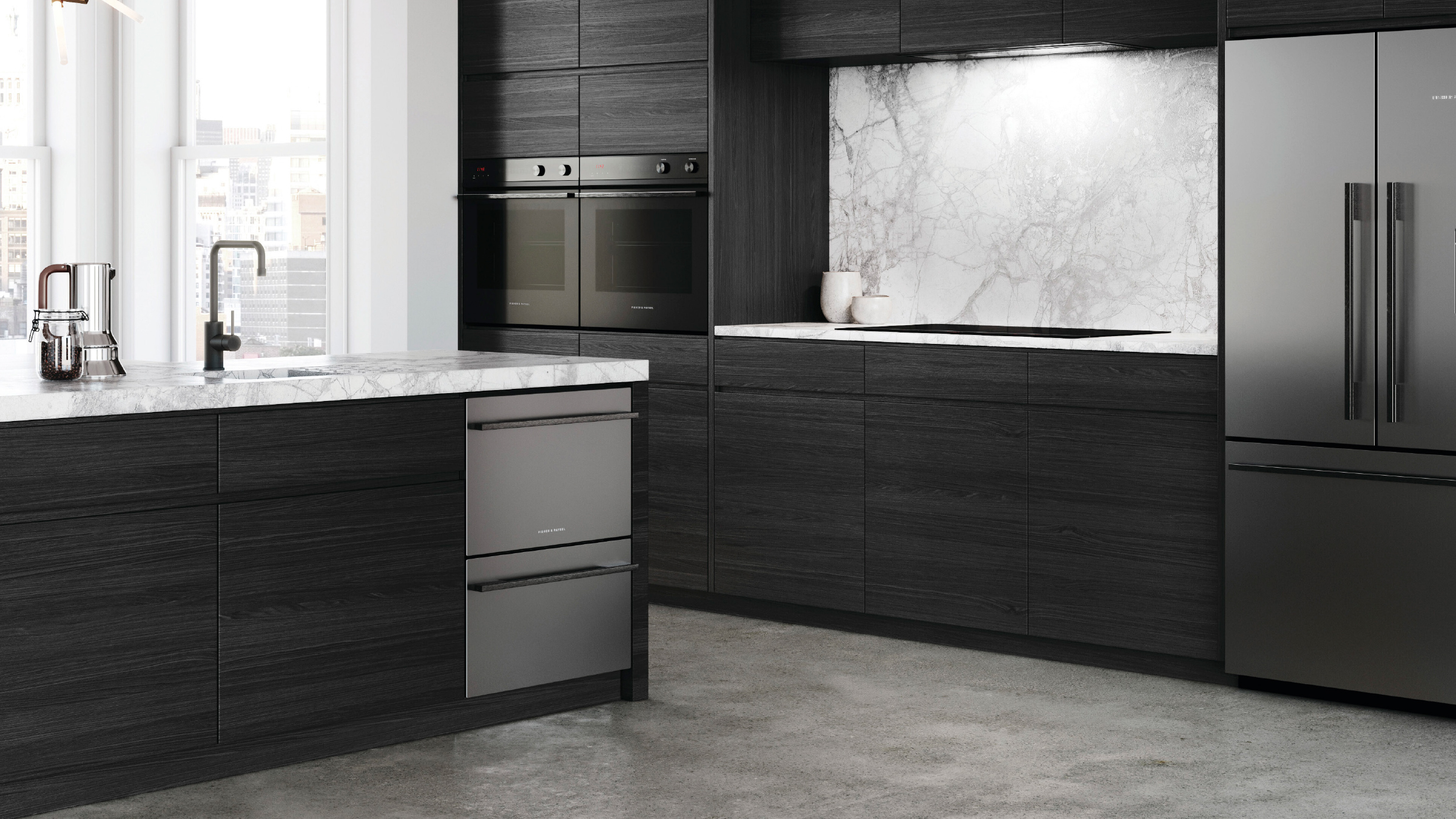 Refined stainless steel metal finish