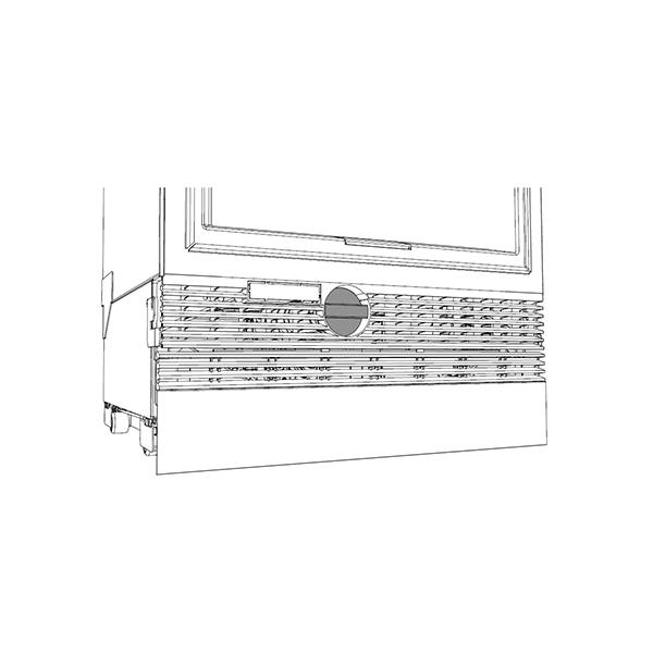 diagram showing the location of the water filter tool.