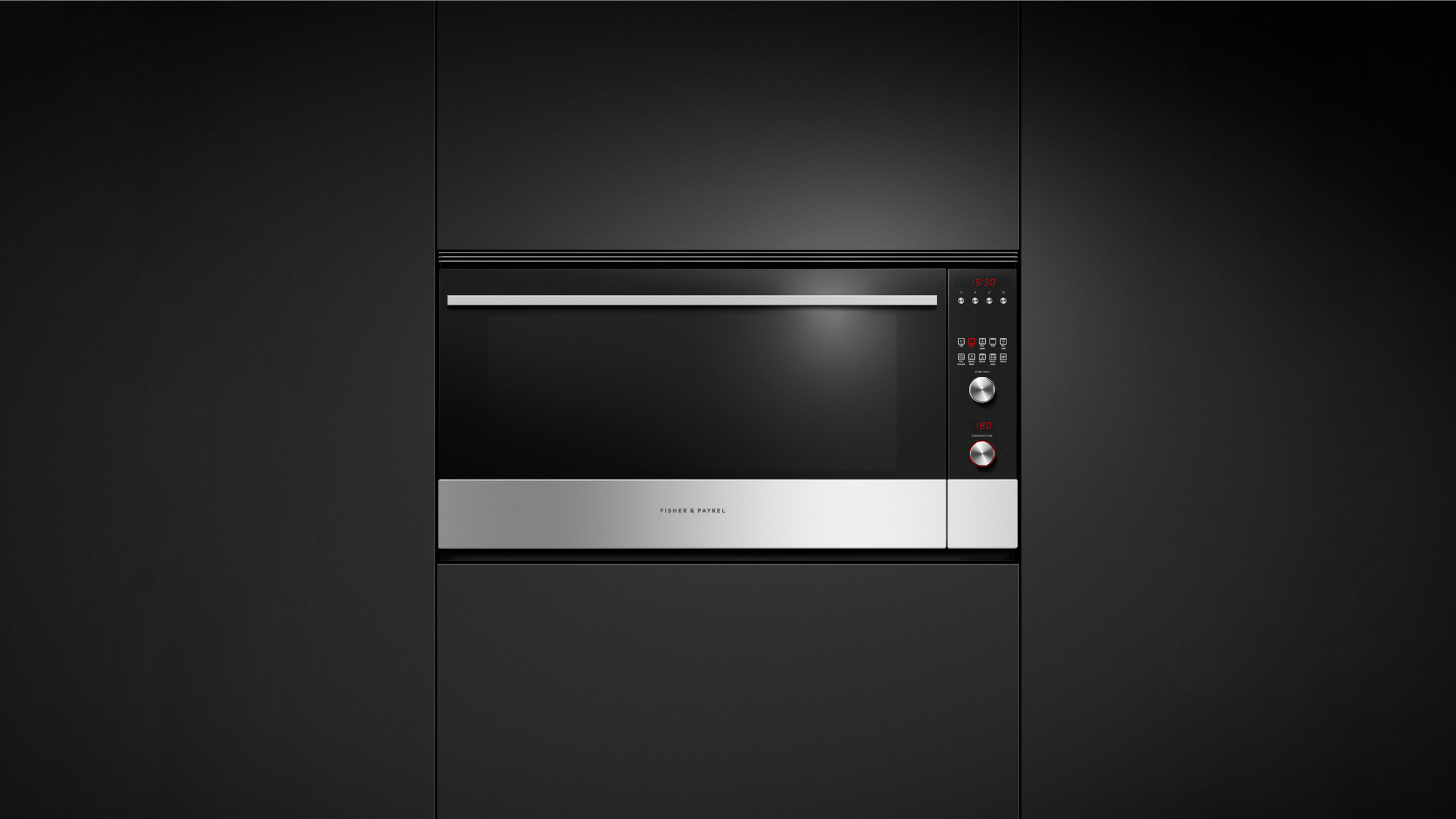 Black oven shown insitu
                class=